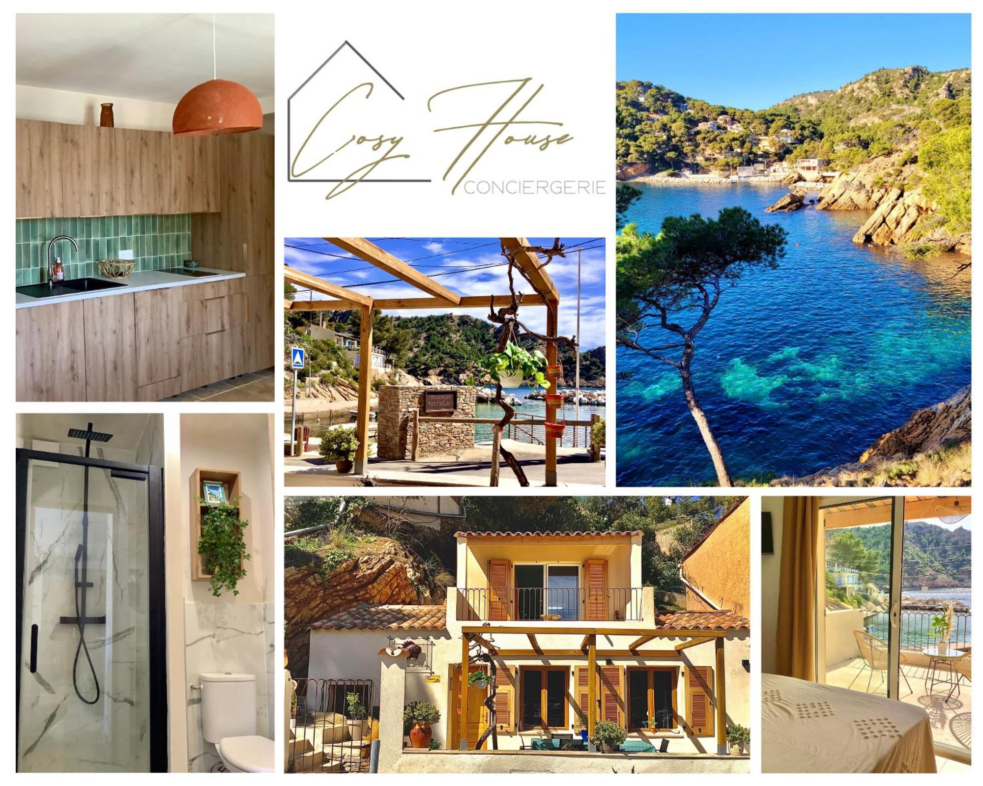 Villa Le Cabanon - Les Pieds Dans L'Eau - Calanques - Wifi à Ensues-la-Redonne Chambre photo